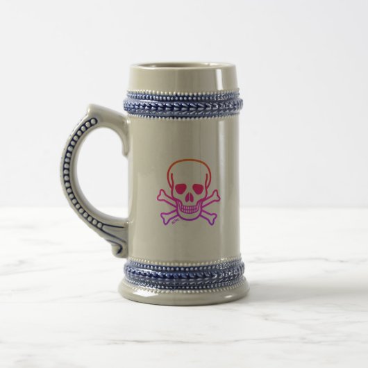 Neon Skull stein Bierpul (Links)