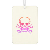 Neon Skull witte auto luchtverfrisser (Achterkant)