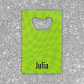 Neon slijm groene zomer vrijgezellenfeest bruidsfe kredietkaart flessenopener