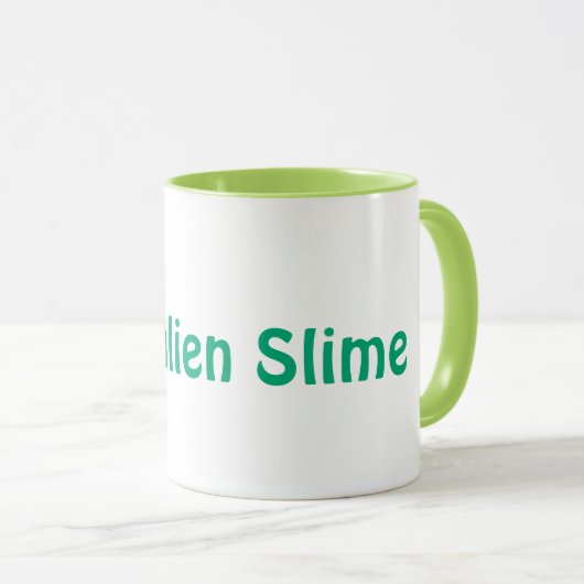 Neon Slime Monster – Cool Creepy Alien Design Mok (Voorkant rechts)