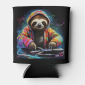 Neon Sloth Cool DJ Blikjeskoeler (Voorkant)