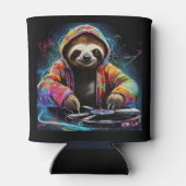 Neon Sloth Cool DJ Blikjeskoeler (Achterkant)
