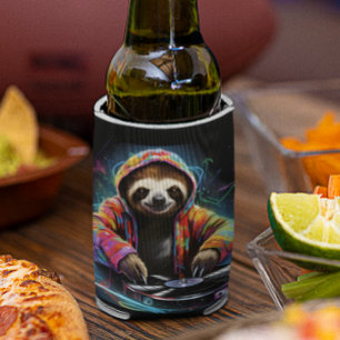 Neon Sloth Cool DJ Blikjeskoeler