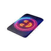 Neon Smile: Bright Happy Glow Design Badmat (Gekanteld)