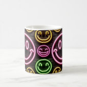 Neon Smiles & Sips Design tendance Café Mug (Centre)