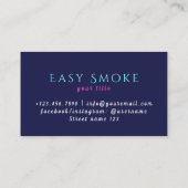 Neon Smoke Shop Carte de visite (Dos)