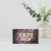 Neon Smoke Shop Carte de visite (Debout devant)