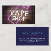Neon Smoke Shop Carte de visite (Devant / Derrière)