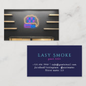 Neon Smoke Shop Carte de visite (Devant / Derrière)