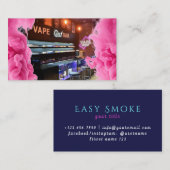 Neon Smoke Shop Carte de visite (Devant / Derrière)