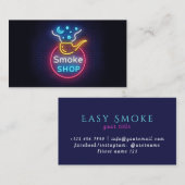 Neon Smoke Shop Carte de visite (Devant / Derrière)