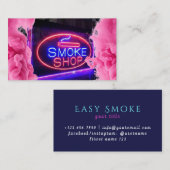 Neon Smoke Shop Visitekaartje (Voorkant / Achterkant)