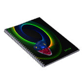 Neon Snake Personalized Notitieboek (Rechterzijde)