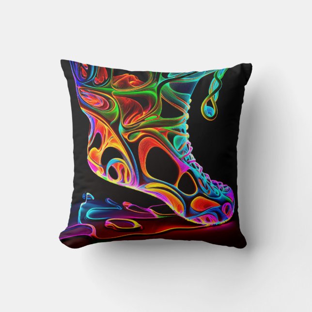 Neon Sneaker Kussen (Voorkant)