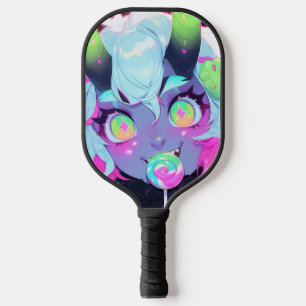 Neon Snoep Demon Monster Meisje Esthetisch Pickleball Paddle