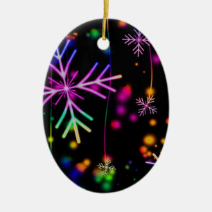 Neon Snow Keramisch Ornament