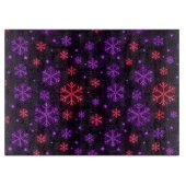 Neon Snowflakes Snijplank (Voorkant)