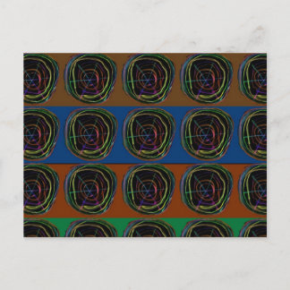 NEON Sparkle Graphic LINE art Briefkaart