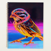 Neon Sparrow with Glowing Accents Planner (Voorkant)