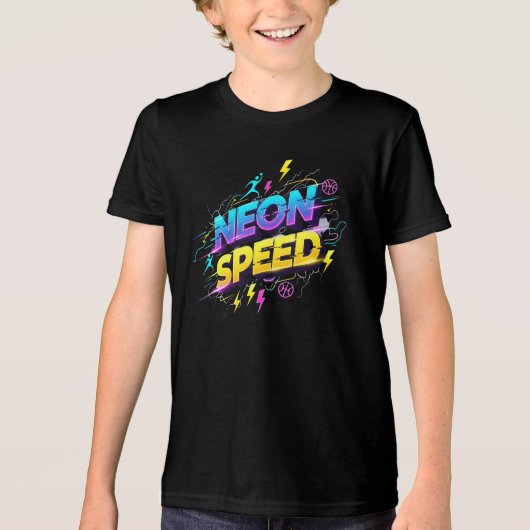 Neon Speed Sports T-Shirt (Voorkant)