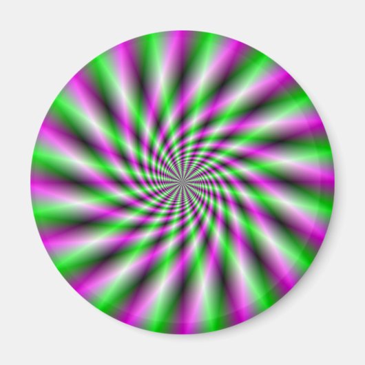 Neon Spinning Wheel Magnet Magneet (Voorkant)