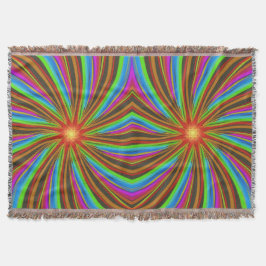 Neon Spiral Vortex – Vibrant Fractal Motion Design Deken