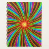 Neon Spiral Vortex – Vibrant Fractal Motion Design Planner (Voorkant)