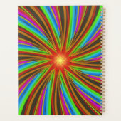 Neon Spiral Vortex – Vibrant Fractal Motion Design Planner (Achterkant)