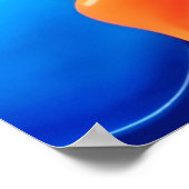 Neon Splatter: Abstracte levendige kunst Poster (Hoek)