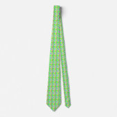 Neon Splatter design Mannen Stropdas (Voorkant)