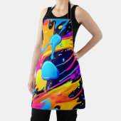 Neon Splatter Paint Art Schort (Insitu)