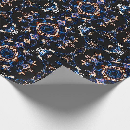 Neon Starburst-caleidoscoop Cadeaupapier (Hoek)