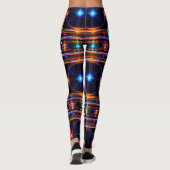 Neon Starburst-caleidoscoop Leggings (Achterkant)