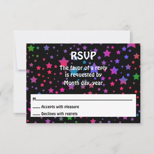 Neon Stars RSVP (Devant)