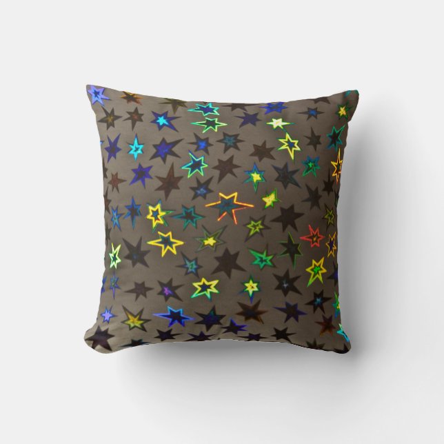 Neon Stars Sierkussennen Kussen (Voorkant)