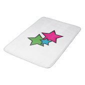 Neon sterren badmat (Gekanteld)
