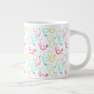 Neon Stethoscoop patroon Extra Grote Beker