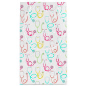 Neon Stethoscoop patroon Klein Cadeauzakje (Achterkant)