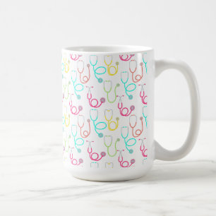Neon Stethoscoop patroon Koffiemok