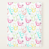Neon Stethoscoop patroon Planner (Achterkant)