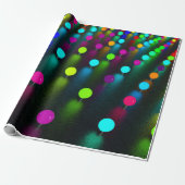 Neon Stippen Cadeaupapier (Uitgerold)