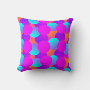 Neon Stippen Kinderbellen Ombre Patroon Kussen