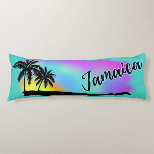 Neon strandlucht bij Jamaica Lichaamskussen
