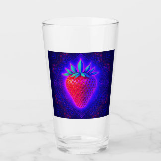 Neon Strawberry levendige Look Glas