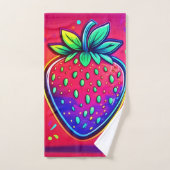 Neon Strawberry Pop (Serviette à main)