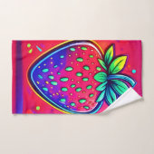 Neon Strawberry Pop (Serviette à main)