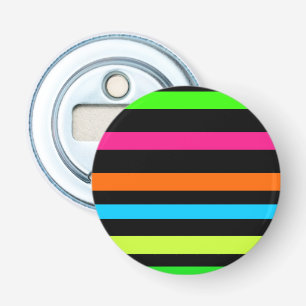 Neon strepen button flesopener