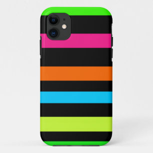 Neon strepen iPhone 11 hoesje