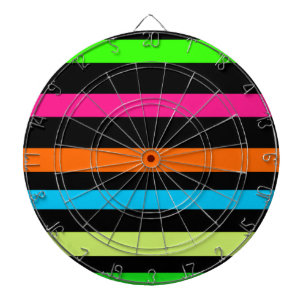 Neon strepen dartbord
