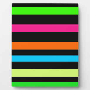 Neon strepen fotoplaat